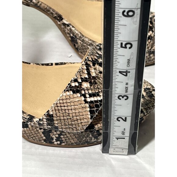 Chinese Laundry Womens Size 10 Snakeskin Print High Heel Sandals - Picture 12 of 14